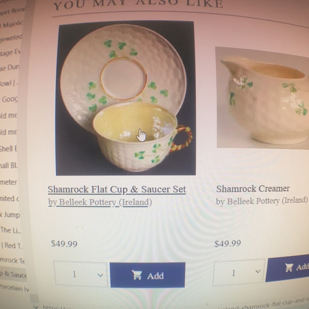 HOST PICK😀Belleek fine porcelain tea cup and saucer set of two - Picture 6 of 9